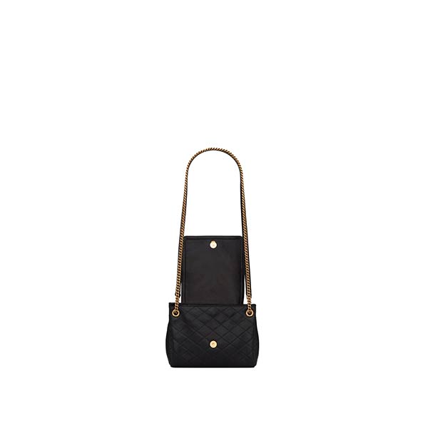 YSL Saint Laurent Nolita 迷你菱格紋羊皮鏈條單肩斜挎包